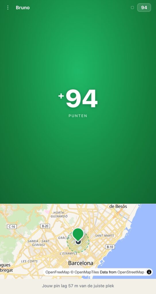 Pin op kaart op telefoon antwoord